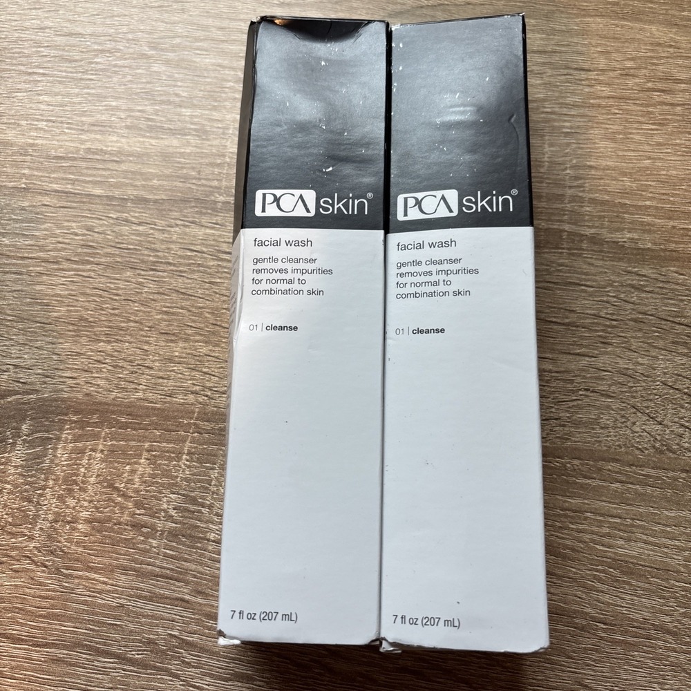 LOT OF 2 PCA Skin Facial Wash 7 fl oz Exp: 05/2028 NEW IN BOX Gentle Cleanser